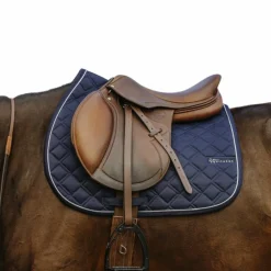 Equithème - Tapis de selle Mirror Je t'aime marine