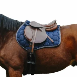 Equithème - Tapis de selle Quadri marine