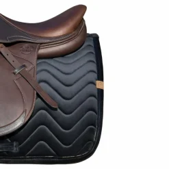 Equithème - Tapis de selle Glossy noir