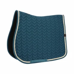 Equithème - Tapis de selle Softypop bleu pétrole