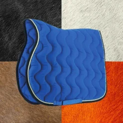 Equithème - Tapis de selle polyfun bleu roi