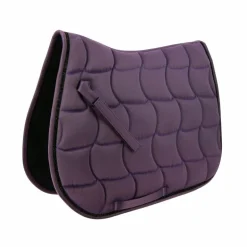 Equithème - Tapis de selle Satin prune