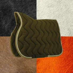 Equithème - Tapis de selle poney polyfun chocolat