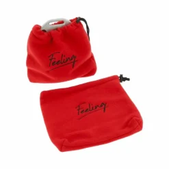 Feeling - Housses d'étriers polaires rouge (x2)