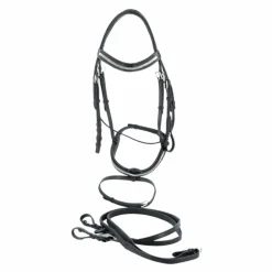 Flags & Cup - Bridon Kitsi avec rênes noir