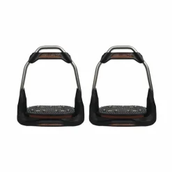 Freejump - Étriers Air's choco plancher plat / oeil droit / noir / noir