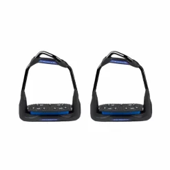 Freejump - Étriers Air's Full black plancher incliné / oeil orienté / marine