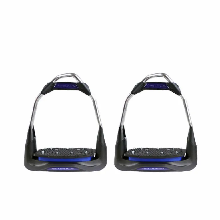 Freejump - Étriers Air's marine plancher plat / oeil orienté / noir / noir