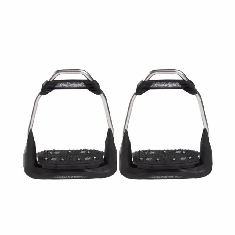 Freejump - Étriers Air's noir plancher plat / oeil droit / silver Glitter édition