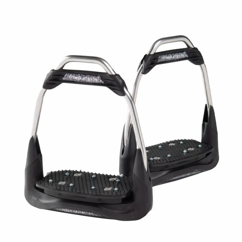 Freejump - Étriers Air's noir plancher plat / oeil droit / silver Glitter édition