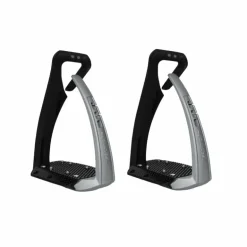 Freejump - Étriers Soft'Up Pro + Silver Noir / Argent