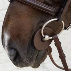 Grooming Deluxe - Rondelles de mors en silicone grand trou marron (x2)