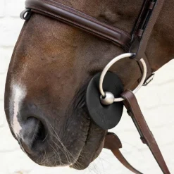 Grooming Deluxe - Rondelles de mors en silicone petit trou noir (x2)