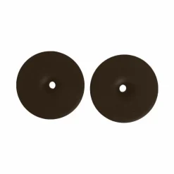 Grooming Deluxe - Rondelles de mors en silicone petit trou marron (x2)