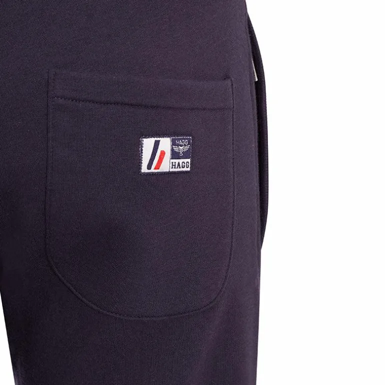 Hagg - Jogging homme marine/ jaune