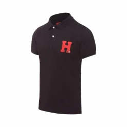 Hagg - Polo manches courtes homme noir/ rouge