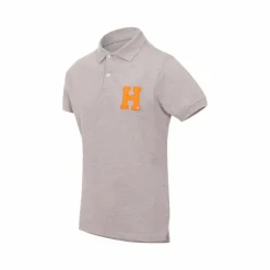 Hagg - Polo manches courtes homme gris/ orange