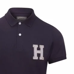 Hagg - Polo manches courtes homme marine/ gris