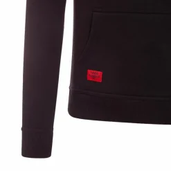 Hagg - Sweat à capuche homme noir/ rouge