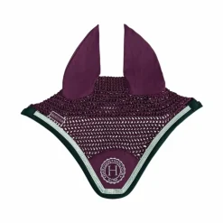 Harcour - Bonnet pour chevaux Fredy bordeaux