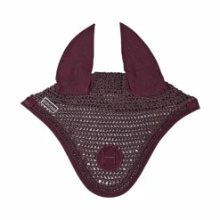 Harcour - Bonnet pour chevaux Fablir aubergine