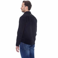 Harcour - Chemise manches longues en velours homme Shavi noir