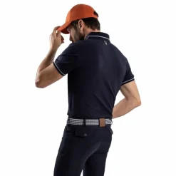 Harcour - Polo manches courtes homme Pampelonne marine