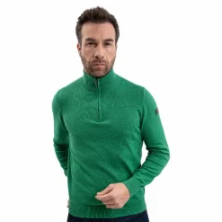 Harcour - Pull manches longues homme Parmo emerald green