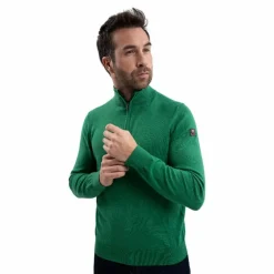 Harcour - Pull manches longues homme Parmo emerald green