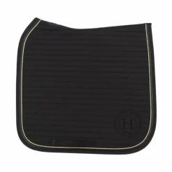 Harcour - Tapis de dressage Karembar noir/ gold