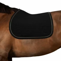 Harcour - Tapis de selle Karembar noir/ gold