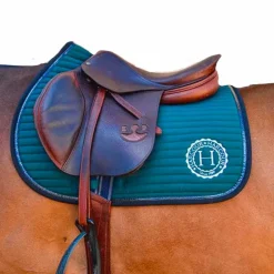 Harcour - Tapis de selle Karembar vert jungle