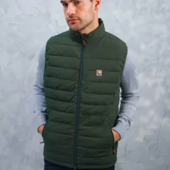 Harcour - Veste sans manches homme Porto kaki