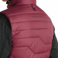 Horse Pilot - Doudoune sans manches homme E-Kelvin bordeaux (sans batterie)