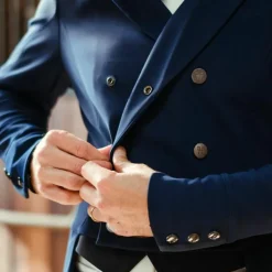 Horse Pilot - Veste de concours de dressage homme Long frac marine