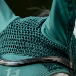 Horseware - Bonnet pour chevaux Ear Net dynasty green