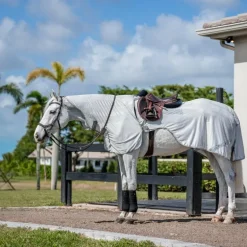 Horseware - Chemise anti-mouches de monte Amigo Flyrider argent/ titanium grey/ argent