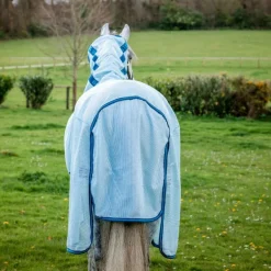 Horseware - Chemise anti-mouches Amigo Bug Buster azure blue/ marine/ bleu éléctrique