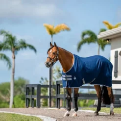 Horseware - Chemise de box Amigo marine/ titanium grey/ argent 0g