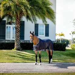 Horseware - Chemise séchante Amigo Net Cooler marine/ titanium grey/ argent