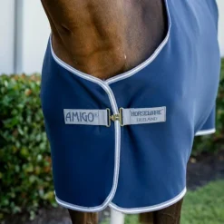 Horseware - Chemise séchante Amigo Jersey Pony marine/ titanium grey/ argent