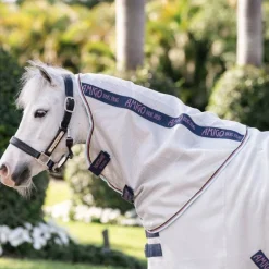 Horseware - Couverture anti-mouches Amigo Bug Rug Plus Pony argent/ lime/ marine/ rose/ bleu