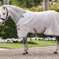 Horseware - Couverture anti-mouches Amigo Bug Rug Plus Pony argent/ titanium grey/ argent