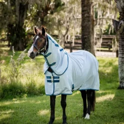 Horseware - Couverture anti-mouches Amigo Bug Rug Plus XL azure blue/ marine/ bleu électrique