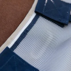 Horseware - Couverture anti-mouches Rambo Protector Fieldsafe argent/ marine/ blanc/ beige