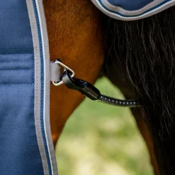 Horseware - Couverture de box Rambo Optimo Stable marine/ thunderstorm grey/ argent 400g