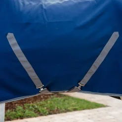 Horseware - Couverture de box Rambo Stable marine/ thunderstorm grey/ argent