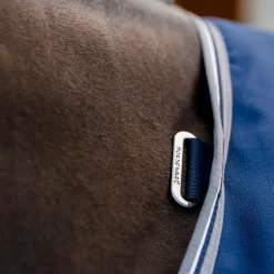 Horseware - Couverture de box Rambo Stable marine/ thunderstorm grey/ argent 100g