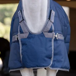 Horseware - Couverture de box Rambo Optimo Stable Plus marine/ thunderstorm grey/ argent 400g
