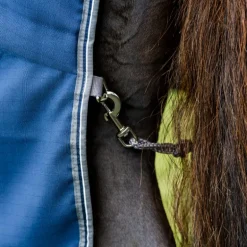 Horseware - Couverture de box Rambo Stable marine/ thunderstorm grey/ argent 400g